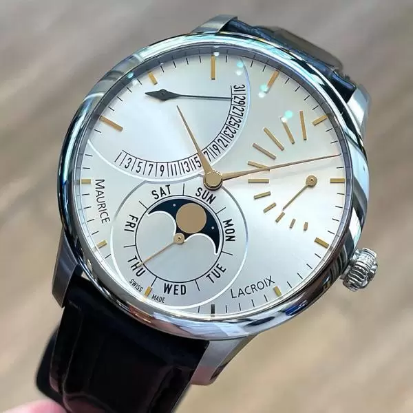 Maurice Lacroix Masterpiece Lune Retrograde Moon-phase Day Date Swiss Watch New Buy Online 