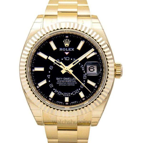ROLEX  Sky Dweller  326938-0004 Black Dial Men's Watch Genuine FreeS&H Buy Online 