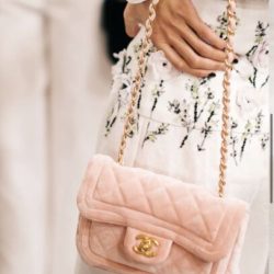 Chanel 22C Mini Flap Bag in Pink Velvet Buy Online 