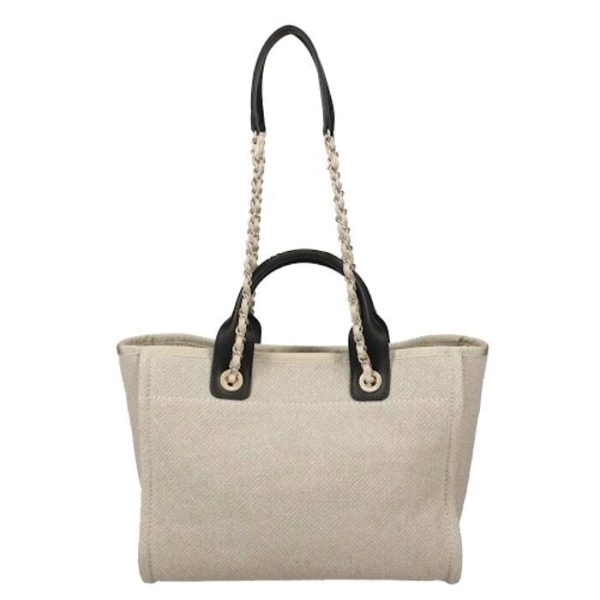Chanel Deauville Tote Bag Pouch AS3257 Beige Shopping Shoulder Purse Woman New Buy Online 