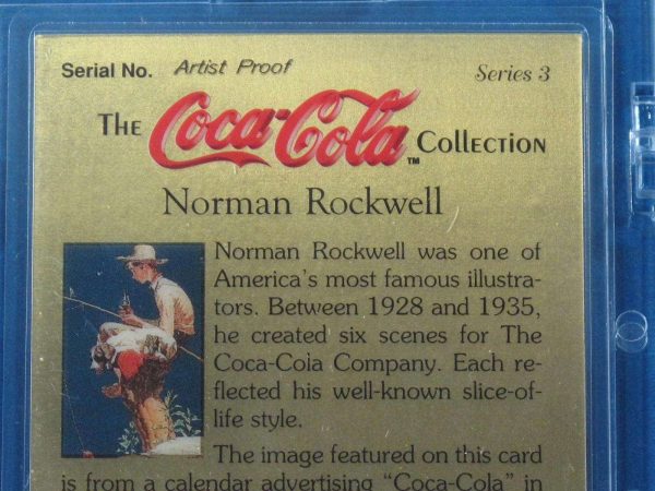 Norman Rockwell Gold Card Artist Proof Coca-Cola Collect-a-Card 1994 Buy Online 