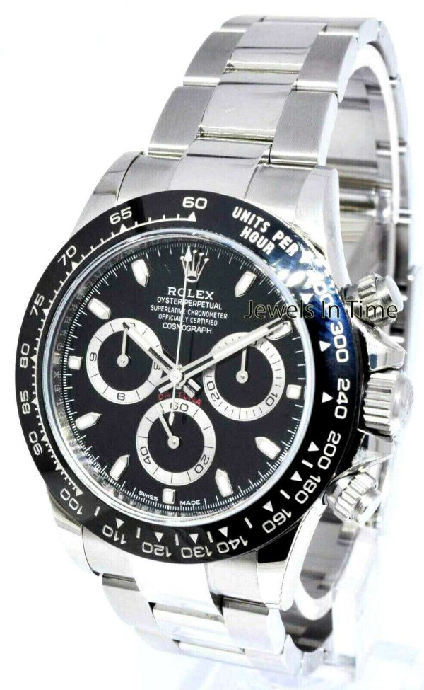 NEW Rolex Daytona Chronograph Steel & Ceramic Black Mens Watch B/P 20' 116500LN Buy Online 