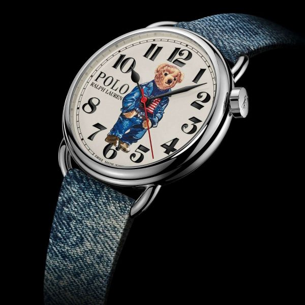 NEW Polo Ralph Lauren Denim Bear Watch Swiss Made Limited Edition Automatic Jean Buy Online 